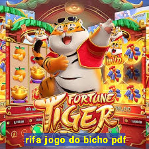 rifa jogo do bicho pdf